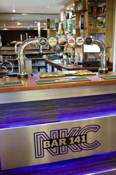 Illuminated Stainless Steel Main Bar